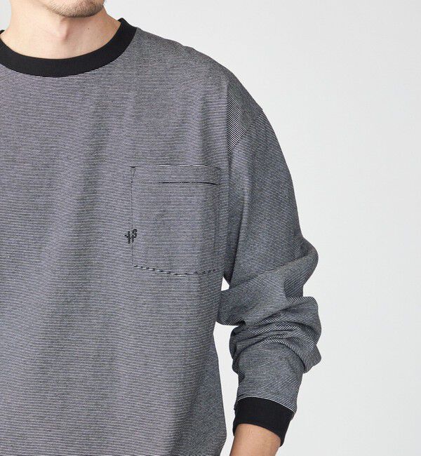 SHIPS「【WEB限定】SHIPS:〈汗染み防止加工〉ワンポイントロゴ ビッグシルエットヘビーウェイトTシャツ」|Tシャツ・カットソー|チャコールグレー