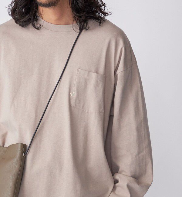 SHIPS「【WEB限定】SHIPS:〈汗染み防止加工〉ワンポイントロゴ ビッグシルエットヘビーウェイトTシャツ」|Tシャツ・カットソー|