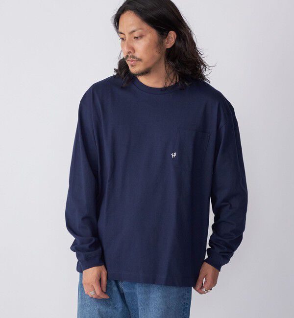 SHIPS「【WEB限定】SHIPS:〈汗染み防止加工〉ワンポイントロゴ ビッグシルエットヘビーウェイトTシャツ」|Tシャツ・カットソー|