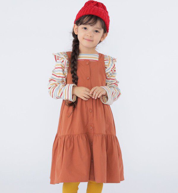 SHIPS KIDS「SHIPS KIDS:100～130cm / コットン ジャンパー スカート」|ジャンパースカート|
