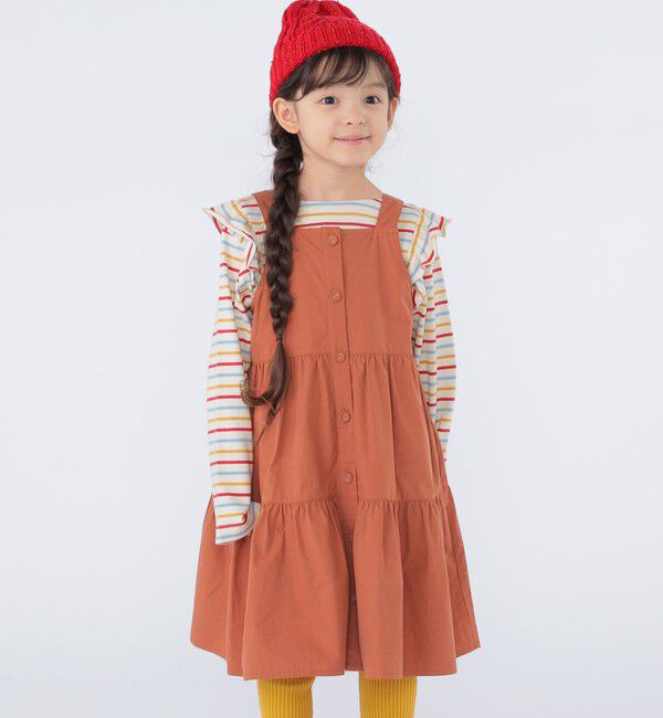 SHIPS KIDS「SHIPS KIDS:100～130cm / コットン ジャンパー スカート」|ジャンパースカート|