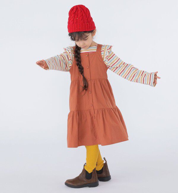 SHIPS KIDS「SHIPS KIDS:100～130cm / コットン ジャンパー スカート」|ジャンパースカート|