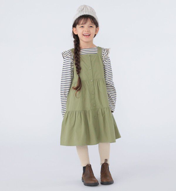 SHIPS KIDS「SHIPS KIDS:100～130cm / コットン ジャンパー スカート」|ジャンパースカート|