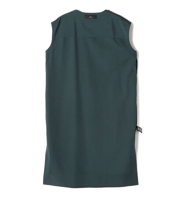 SHIPS for women「SHIPS Primary Navy Label:〈手洗い可能〉梳毛 Vネック ワンピース」|ワンピース|