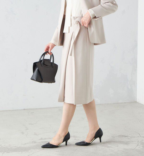 SHIPS for women「〈手洗い可能〉ガンクラブチェック 無地 ウーリッシュ スカート ◇」|スカート|