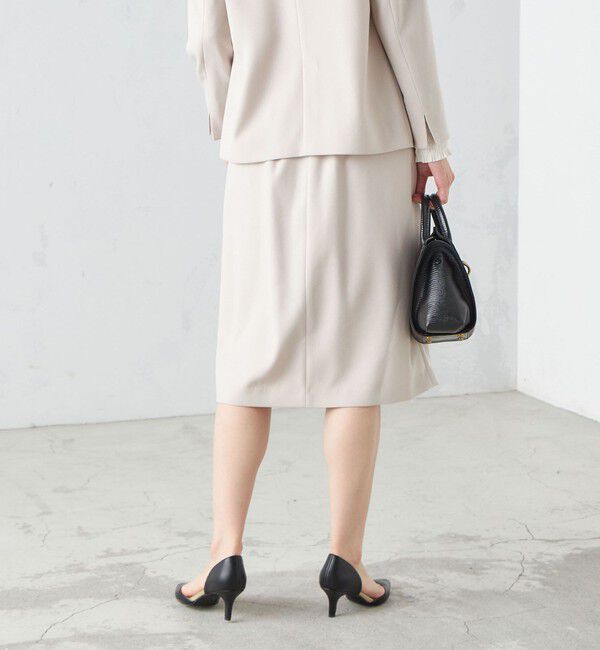 SHIPS for women「〈手洗い可能〉ガンクラブチェック 無地 ウーリッシュ スカート ◇」|スカート|