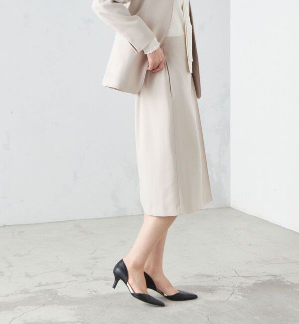 SHIPS for women「〈手洗い可能〉ガンクラブチェック 無地 ウーリッシュ スカート ◇」|スカート|