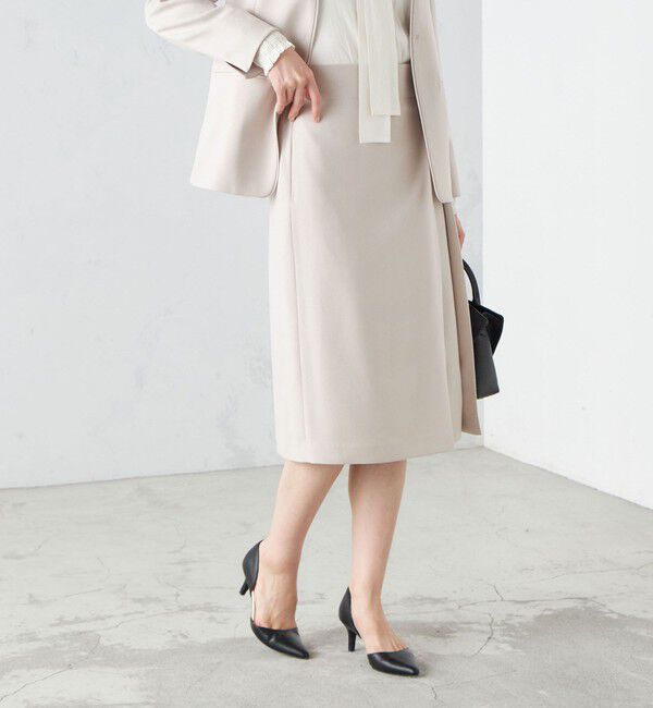 SHIPS for women「〈手洗い可能〉ガンクラブチェック 無地 ウーリッシュ スカート ◇」|スカート|