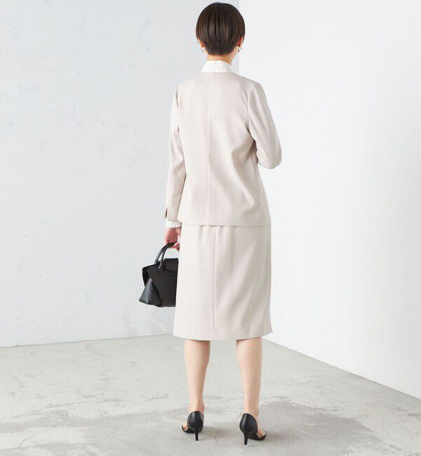 SHIPS for women「〈手洗い可能〉ガンクラブチェック 無地 ウーリッシュ スカート ◇」|スカート|