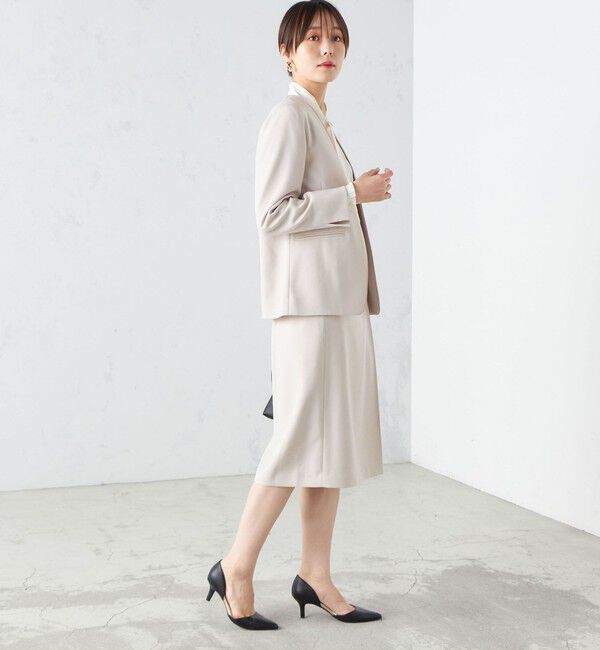 SHIPS for women「〈手洗い可能〉ガンクラブチェック 無地 ウーリッシュ スカート ◇」|スカート|