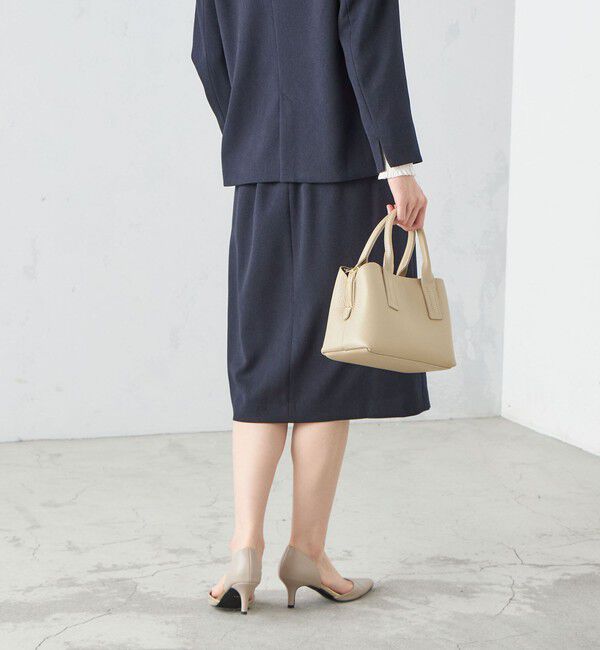 SHIPS for women「〈手洗い可能〉ガンクラブチェック 無地 ウーリッシュ スカート ◇」|スカート|