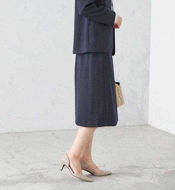 SHIPS for women「〈手洗い可能〉ガンクラブチェック 無地 ウーリッシュ スカート ◇」|スカート|