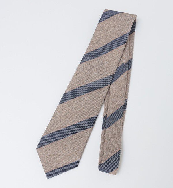 SHIPS「Stefanobigi: シルク リネン メランジ ストライプ ネクタイ」|ネクタイ・蝶ネクタイ|