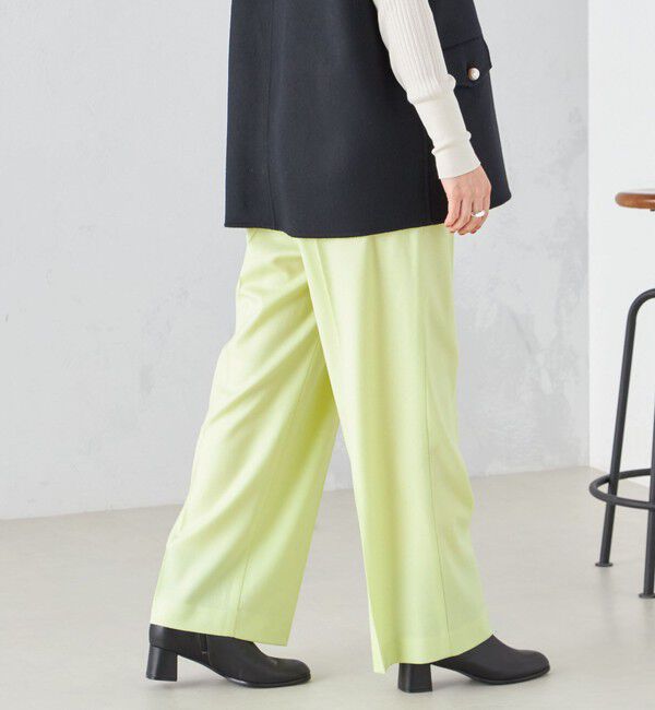 SHIPS for women「〈手洗い可能〉ワンタック ストレート パンツ ◇」|その他|