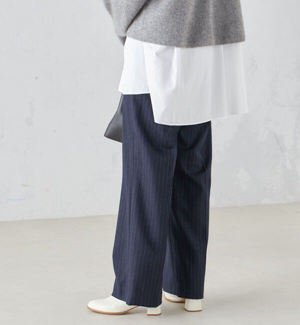 SHIPS for women「〈手洗い可能〉ワンタック ストレート パンツ ◇」|その他|