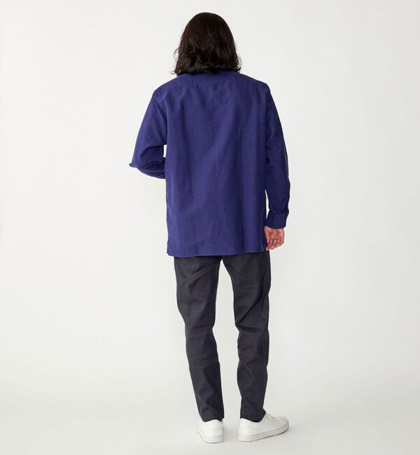 SHIPS「SHIPS: バンドカラー コットン ラミー シャツ アウター」|シャツ・ブラウス|