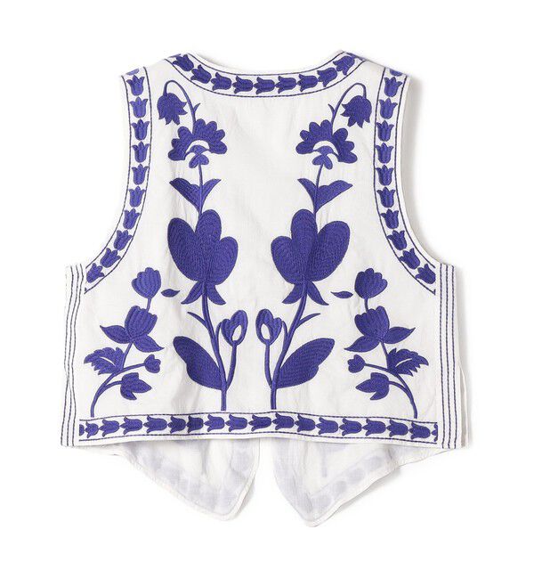 SHIPS Colors 「SHIPS Colors:〈手洗い可能〉エンブロイダリー ベスト」|ベスト・ジレ|