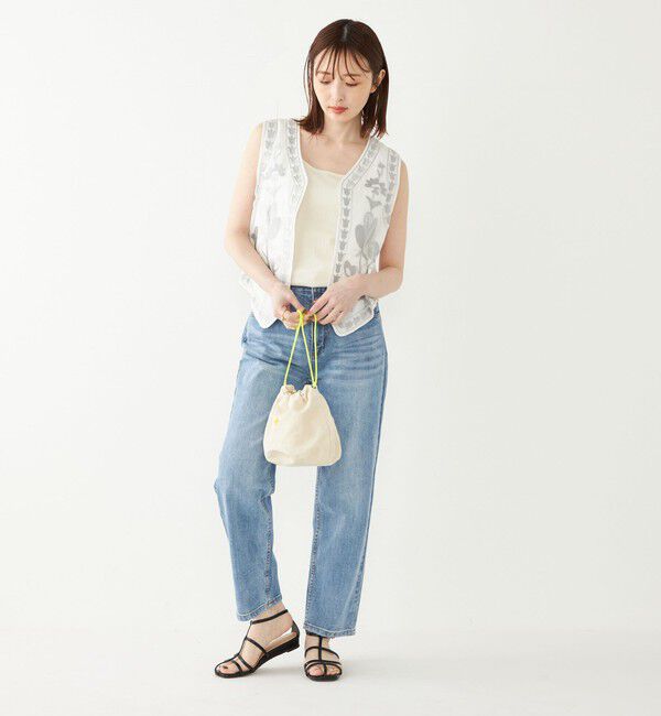 SHIPS Colors 「SHIPS Colors:〈手洗い可能〉エンブロイダリー ベスト」|ベスト・ジレ|