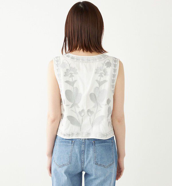 SHIPS Colors 「SHIPS Colors:〈手洗い可能〉エンブロイダリー ベスト」|ベスト・ジレ|