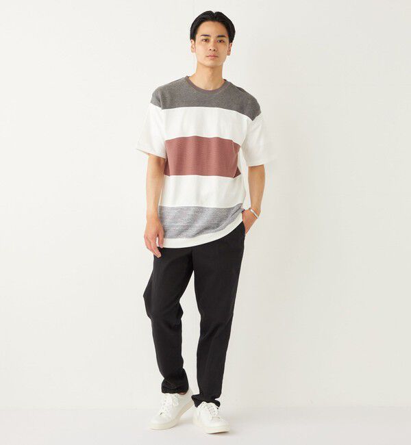 SHIPS Colors 「SHIPS Colors:〈手洗い可能〉切り替え ボーダー TEE◇」|Tシャツ・カットソー|