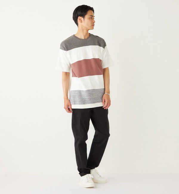 SHIPS Colors 「SHIPS Colors:〈手洗い可能〉切り替え ボーダー TEE◇」|Tシャツ・カットソー|