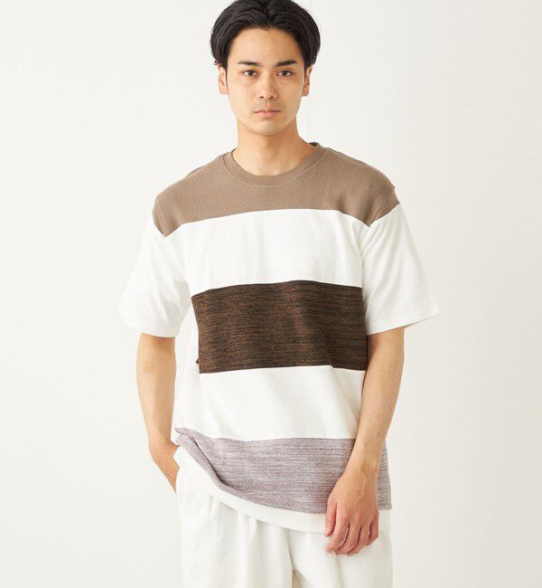 SHIPS Colors 「SHIPS Colors:〈手洗い可能〉切り替え ボーダー TEE◇」|Tシャツ・カットソー|