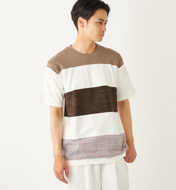 SHIPS Colors 「SHIPS Colors:〈手洗い可能〉切り替え ボーダー TEE◇」|Tシャツ・カットソー|