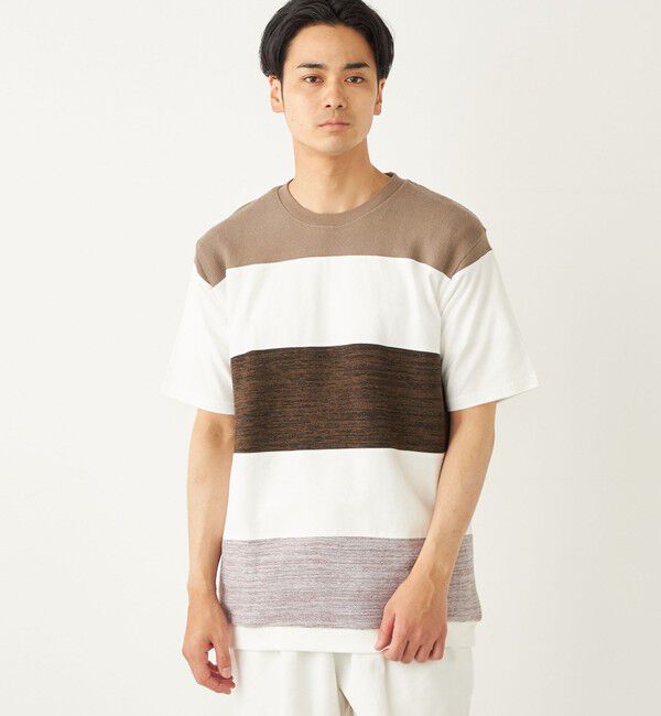 SHIPS Colors 「SHIPS Colors:〈手洗い可能〉切り替え ボーダー TEE◇」|Tシャツ・カットソー|