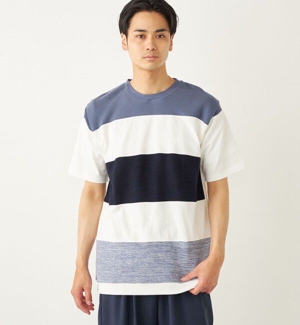 SHIPS Colors 「SHIPS Colors:〈手洗い可能〉切り替え ボーダー TEE◇」|Tシャツ・カットソー|