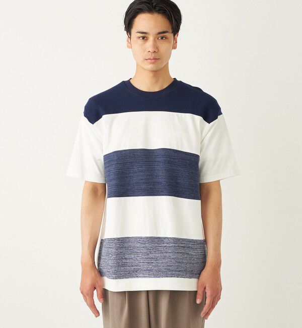 SHIPS Colors 「SHIPS Colors:〈手洗い可能〉切り替え ボーダー TEE◇」|Tシャツ・カットソー|