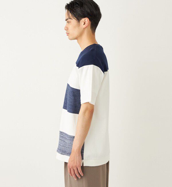 SHIPS Colors 「SHIPS Colors:〈手洗い可能〉切り替え ボーダー TEE◇」|Tシャツ・カットソー|