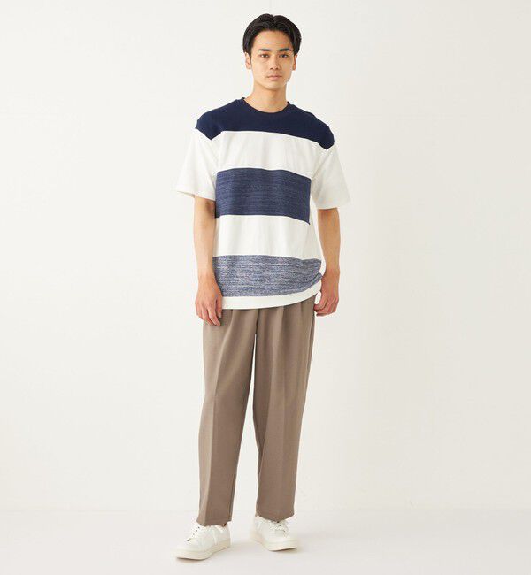 SHIPS Colors 「SHIPS Colors:〈手洗い可能〉切り替え ボーダー TEE◇」|Tシャツ・カットソー|