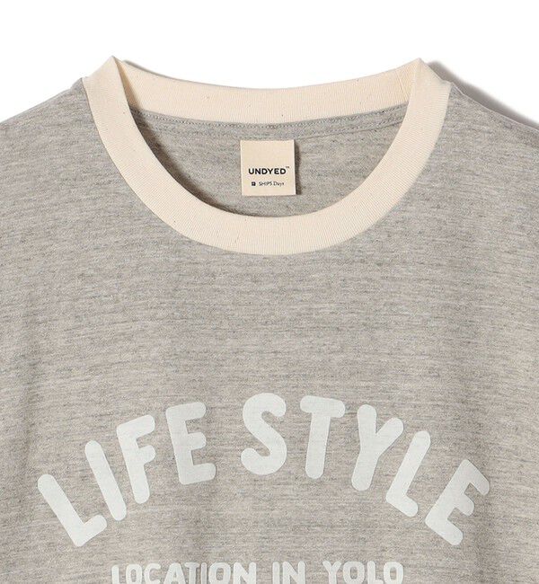 SHIPS Days「【SHIPS DAYS別注】UNDYED: プリント ショートスリーブ Tシャツ」|Tシャツ・カットソー|