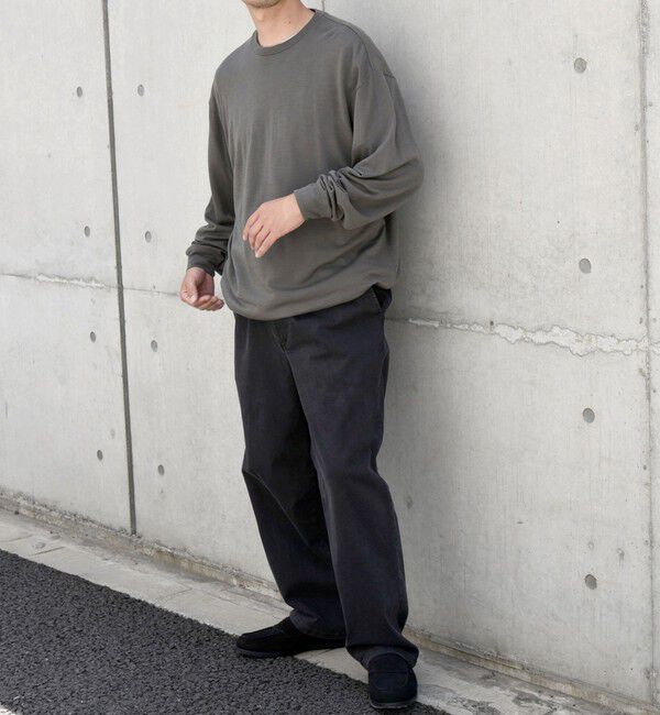 SHIPS any「SHIPS any: 〈手洗い可能〉バンブー レーヨン ウール混 ルーズ ロングスリーブ Tシャツ ［BRIOS］◇」|Tシャツ・カットソー|