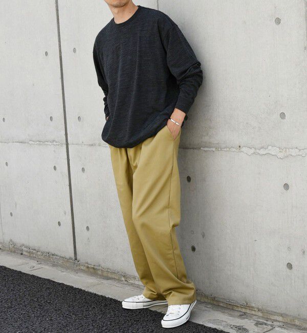 SHIPS any「SHIPS any: 〈手洗い可能〉バンブー レーヨン ウール混 ルーズ ロングスリーブ Tシャツ ［BRIOS］◇」|Tシャツ・カットソー|