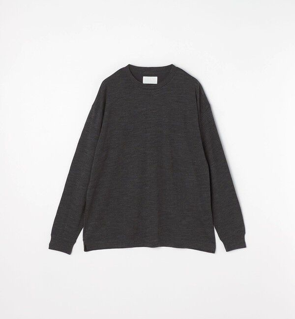 SHIPS any「SHIPS any: 〈手洗い可能〉バンブー レーヨン ウール混 ルーズ ロングスリーブ Tシャツ ［BRIOS］◇」|Tシャツ・カットソー|