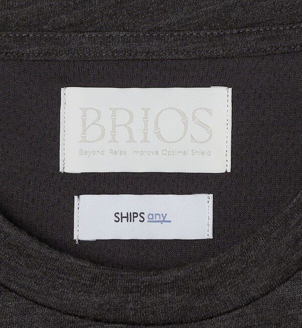 SHIPS any「SHIPS any: 〈手洗い可能〉バンブー レーヨン ウール混 ルーズ ロングスリーブ Tシャツ ［BRIOS］◇」|Tシャツ・カットソー|
