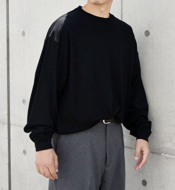 SHIPS any「SHIPS any: 〈手洗い可能〉バンブー レーヨン ウール混 ルーズ ロングスリーブ Tシャツ ［BRIOS］◇」|Tシャツ・カットソー|