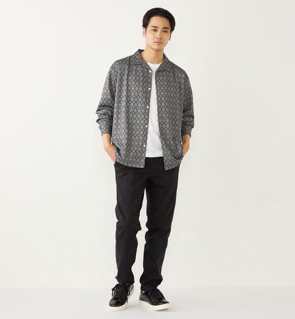 SHIPS Colors 「SHIPS Colors:〈洗濯機可能〉メッシュ プリント シャツ」|シャツ・ブラウス|