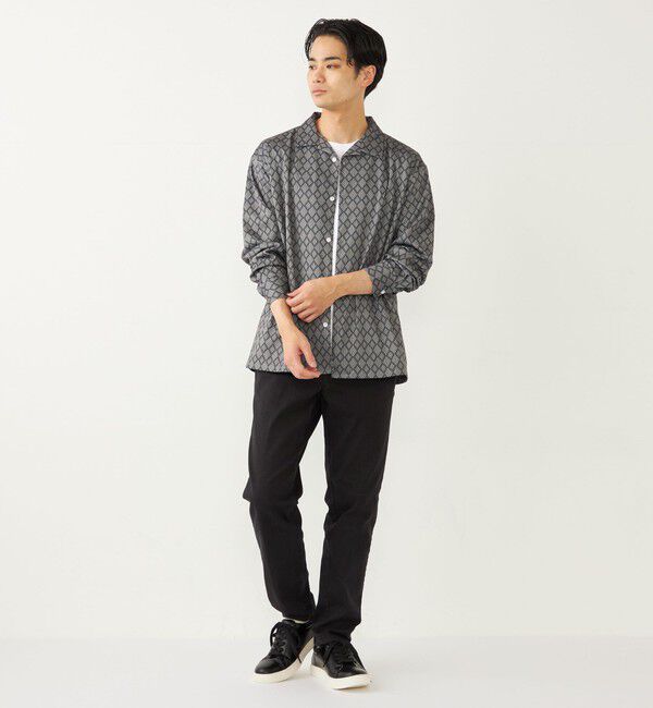 SHIPS Colors 「SHIPS Colors:〈洗濯機可能〉メッシュ プリント シャツ」|シャツ・ブラウス|