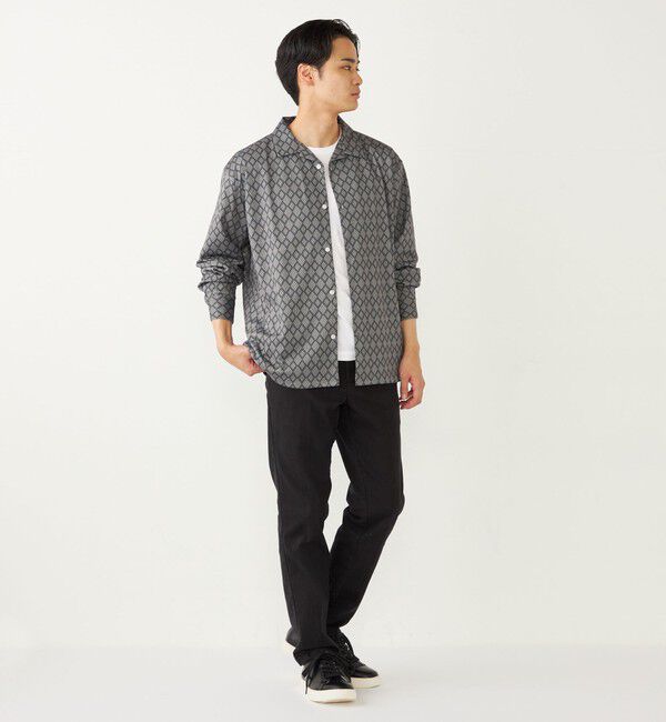 SHIPS Colors 「SHIPS Colors:〈洗濯機可能〉メッシュ プリント シャツ」|シャツ・ブラウス|