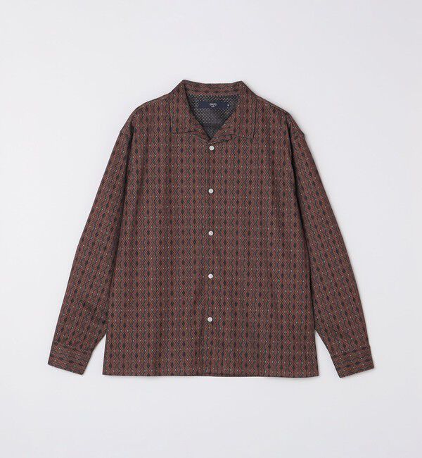 SHIPS Colors 「SHIPS Colors:〈洗濯機可能〉メッシュ プリント シャツ」|シャツ・ブラウス|