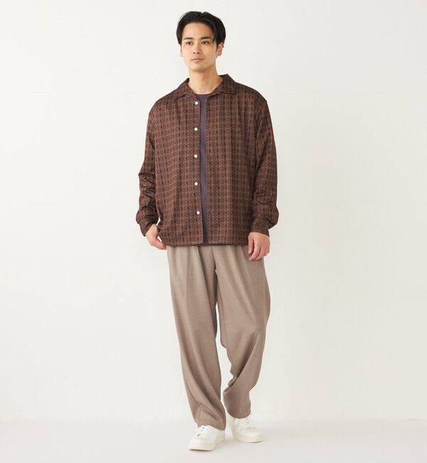 SHIPS Colors 「SHIPS Colors:〈洗濯機可能〉メッシュ プリント シャツ」|シャツ・ブラウス|