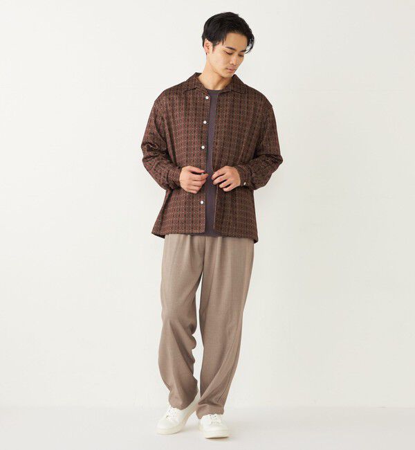 SHIPS Colors 「SHIPS Colors:〈洗濯機可能〉メッシュ プリント シャツ」|シャツ・ブラウス|