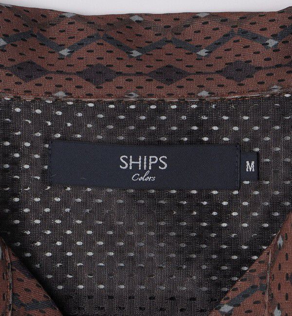 SHIPS Colors 「SHIPS Colors:〈洗濯機可能〉メッシュ プリント シャツ」|シャツ・ブラウス|