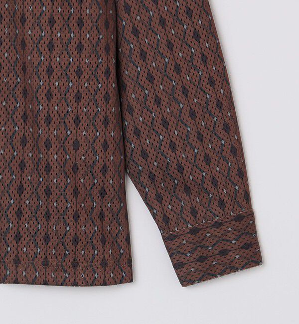 SHIPS Colors 「SHIPS Colors:〈洗濯機可能〉メッシュ プリント シャツ」|シャツ・ブラウス|