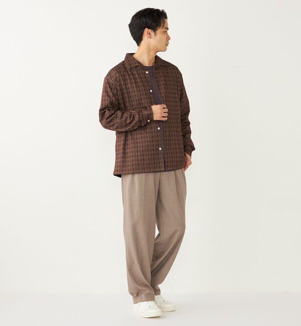 SHIPS Colors 「SHIPS Colors:〈洗濯機可能〉メッシュ プリント シャツ」|シャツ・ブラウス|