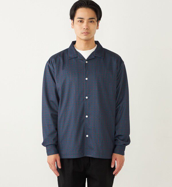 SHIPS Colors 「SHIPS Colors:〈洗濯機可能〉メッシュ プリント シャツ」|シャツ・ブラウス|