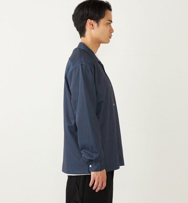 SHIPS Colors 「SHIPS Colors:〈洗濯機可能〉メッシュ プリント シャツ」|シャツ・ブラウス|