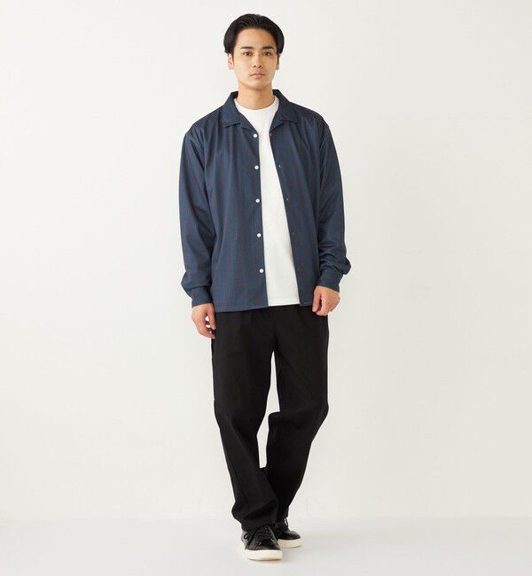 SHIPS Colors 「SHIPS Colors:〈洗濯機可能〉メッシュ プリント シャツ」|シャツ・ブラウス|